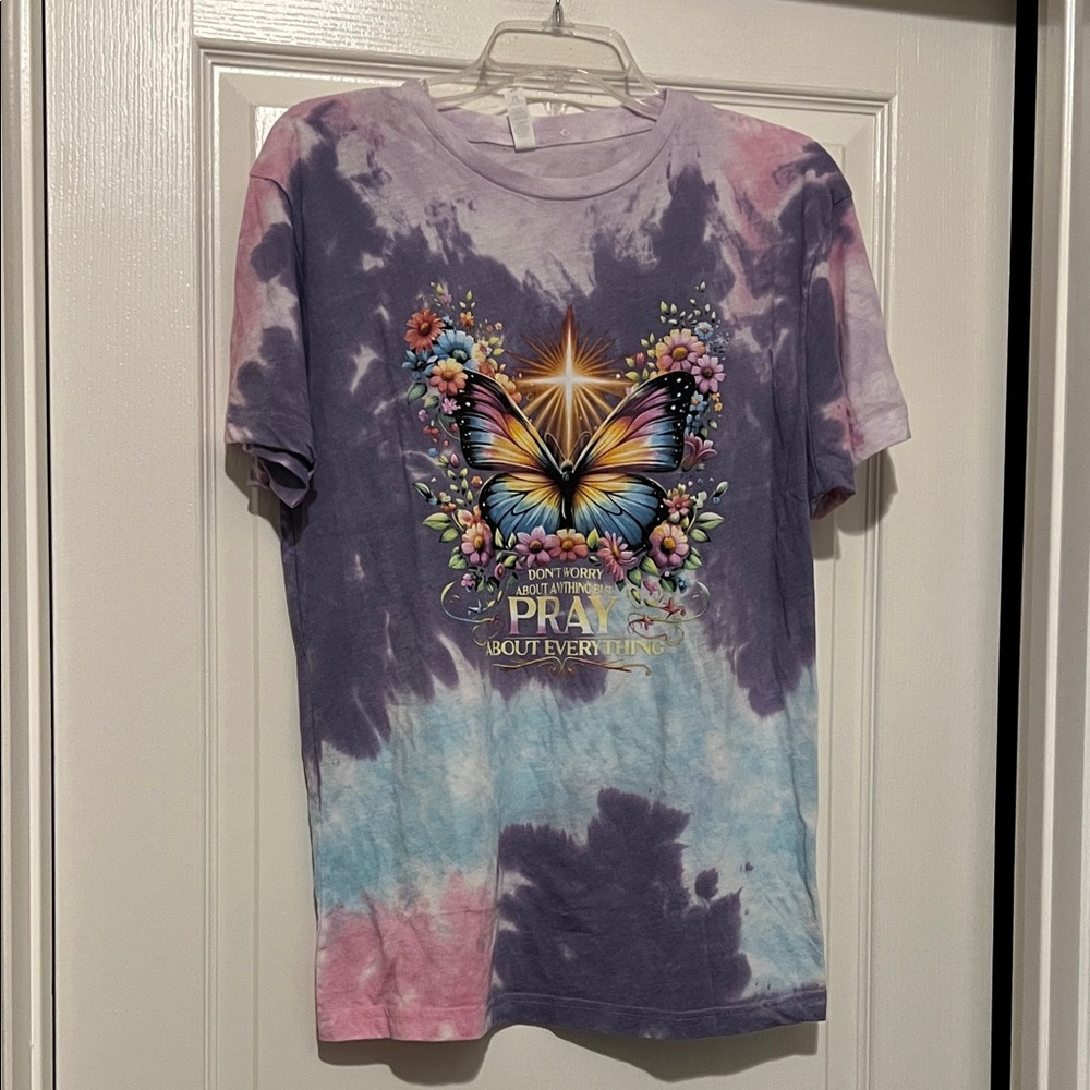 Love in Faith SS Tie-Dye Graphic Tee